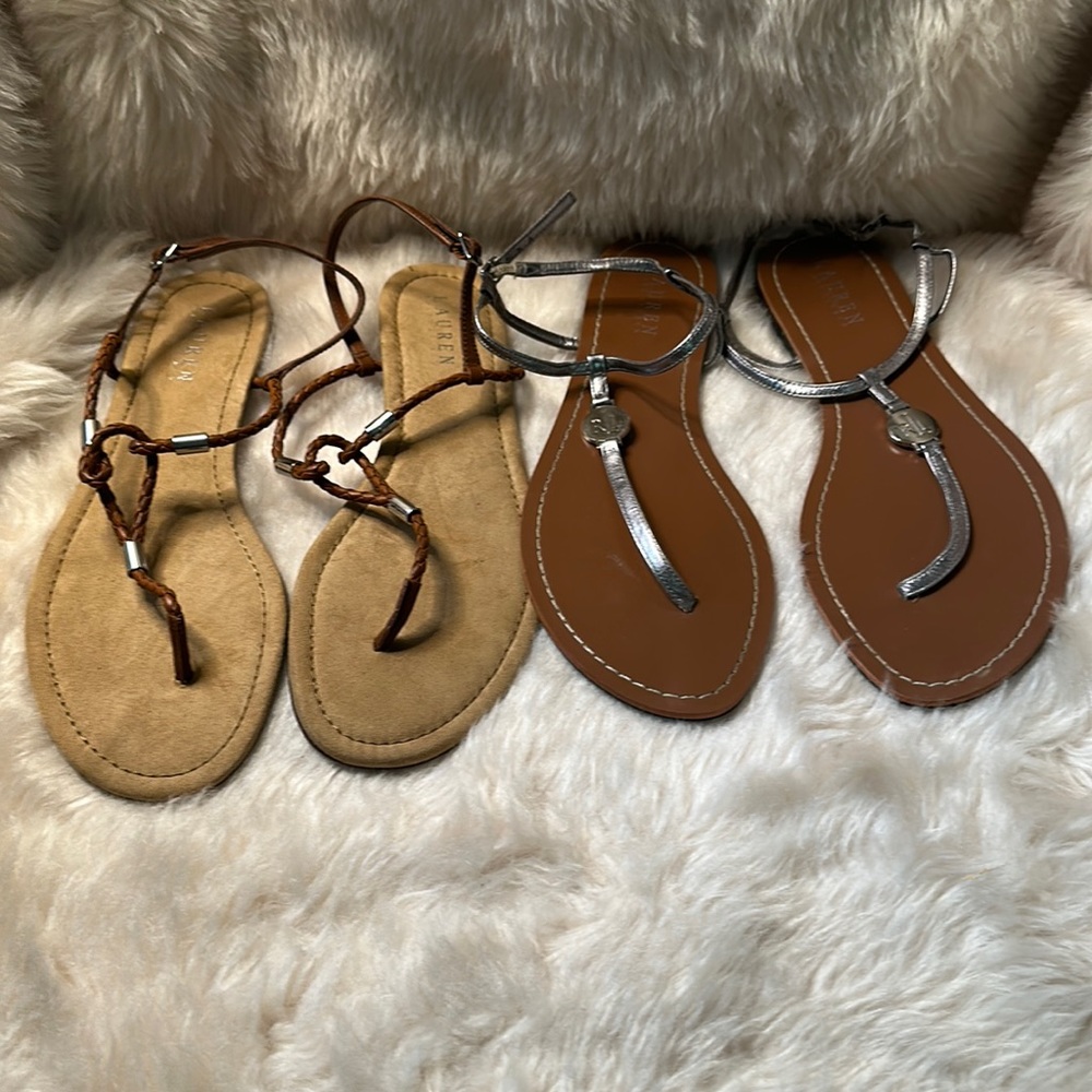 Lot of 2 Ralph Lauren Sandals